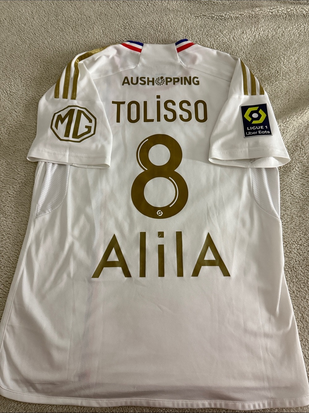 Olympique Lyonnais #8 Corentin Tolisso 2023-24 Adidas Ligue 1 Home Jersey